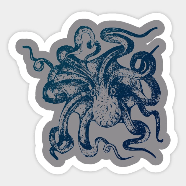 Octopus Shirt Sticker by Nonstop Shirts